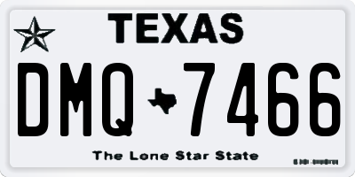 TX license plate DMQ7466