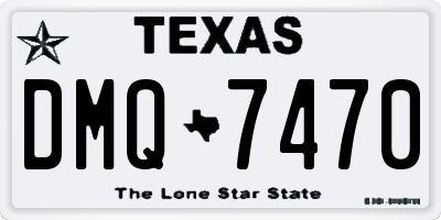 TX license plate DMQ7470