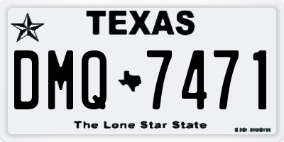 TX license plate DMQ7471