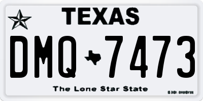 TX license plate DMQ7473