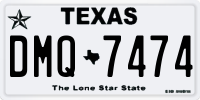 TX license plate DMQ7474