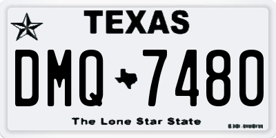 TX license plate DMQ7480