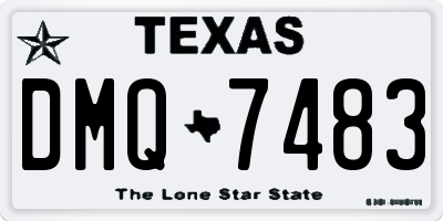 TX license plate DMQ7483