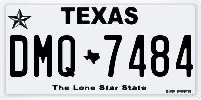TX license plate DMQ7484