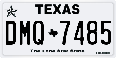 TX license plate DMQ7485
