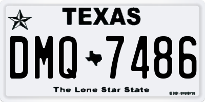 TX license plate DMQ7486