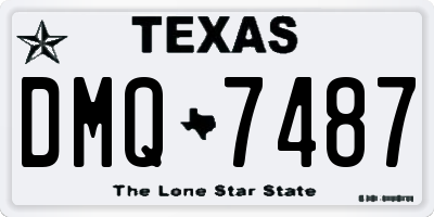 TX license plate DMQ7487