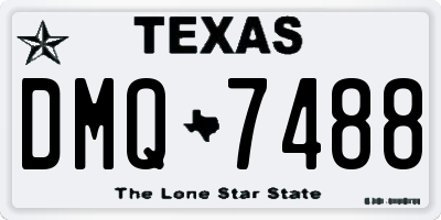 TX license plate DMQ7488