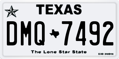 TX license plate DMQ7492