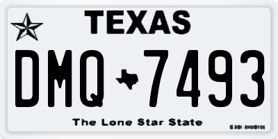 TX license plate DMQ7493