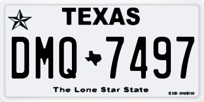 TX license plate DMQ7497