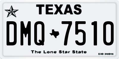 TX license plate DMQ7510