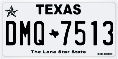 TX license plate DMQ7513