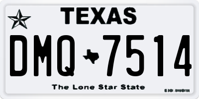 TX license plate DMQ7514