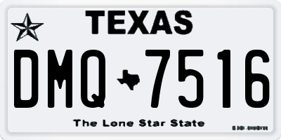 TX license plate DMQ7516