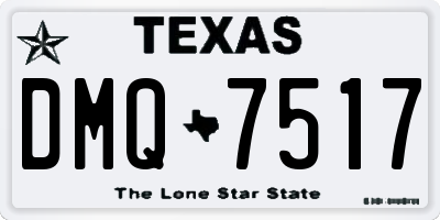 TX license plate DMQ7517