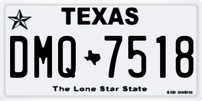TX license plate DMQ7518