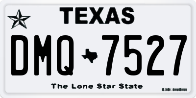 TX license plate DMQ7527