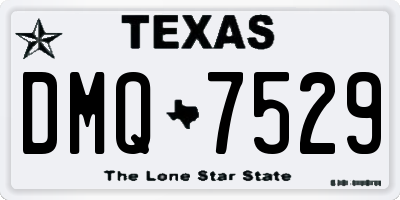 TX license plate DMQ7529