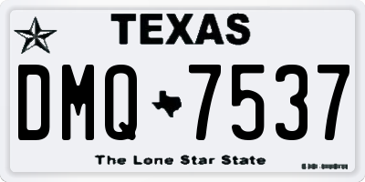 TX license plate DMQ7537