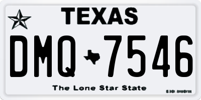 TX license plate DMQ7546