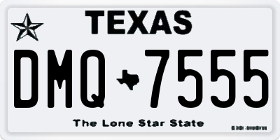 TX license plate DMQ7555