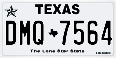 TX license plate DMQ7564