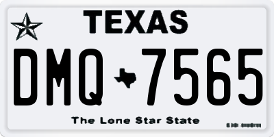 TX license plate DMQ7565