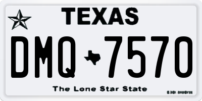TX license plate DMQ7570