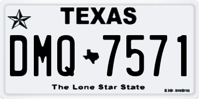 TX license plate DMQ7571