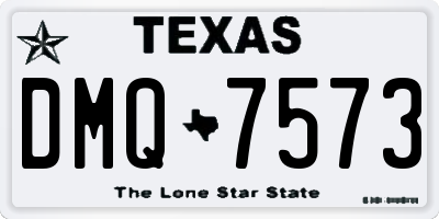 TX license plate DMQ7573