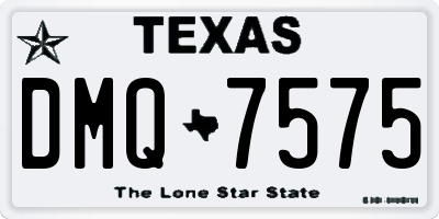TX license plate DMQ7575