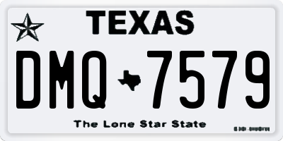 TX license plate DMQ7579