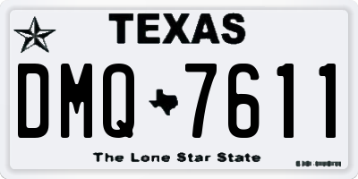 TX license plate DMQ7611