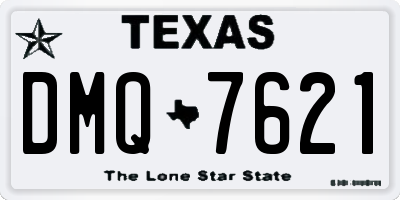 TX license plate DMQ7621