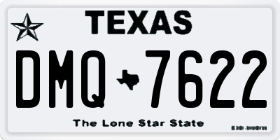 TX license plate DMQ7622