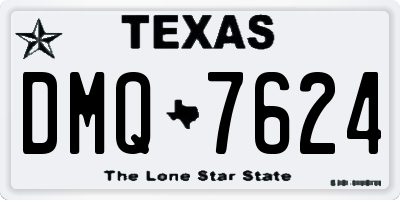 TX license plate DMQ7624