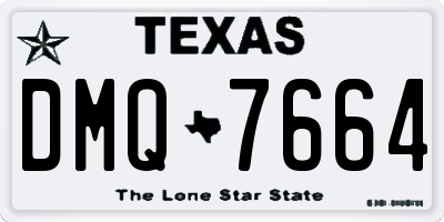 TX license plate DMQ7664