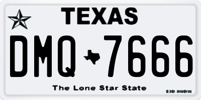 TX license plate DMQ7666