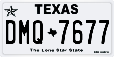 TX license plate DMQ7677