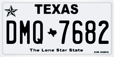 TX license plate DMQ7682
