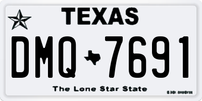TX license plate DMQ7691