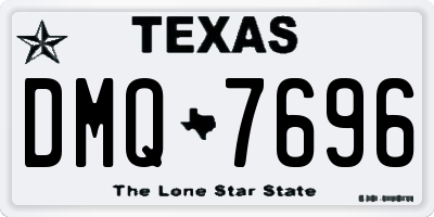 TX license plate DMQ7696