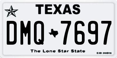 TX license plate DMQ7697