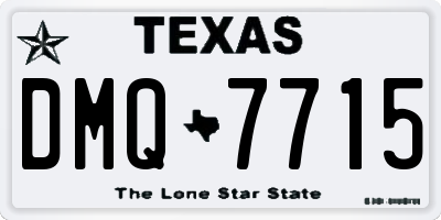 TX license plate DMQ7715