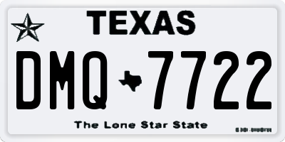 TX license plate DMQ7722