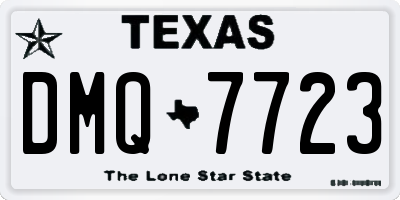 TX license plate DMQ7723