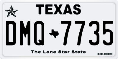 TX license plate DMQ7735