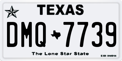 TX license plate DMQ7739