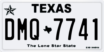 TX license plate DMQ7741